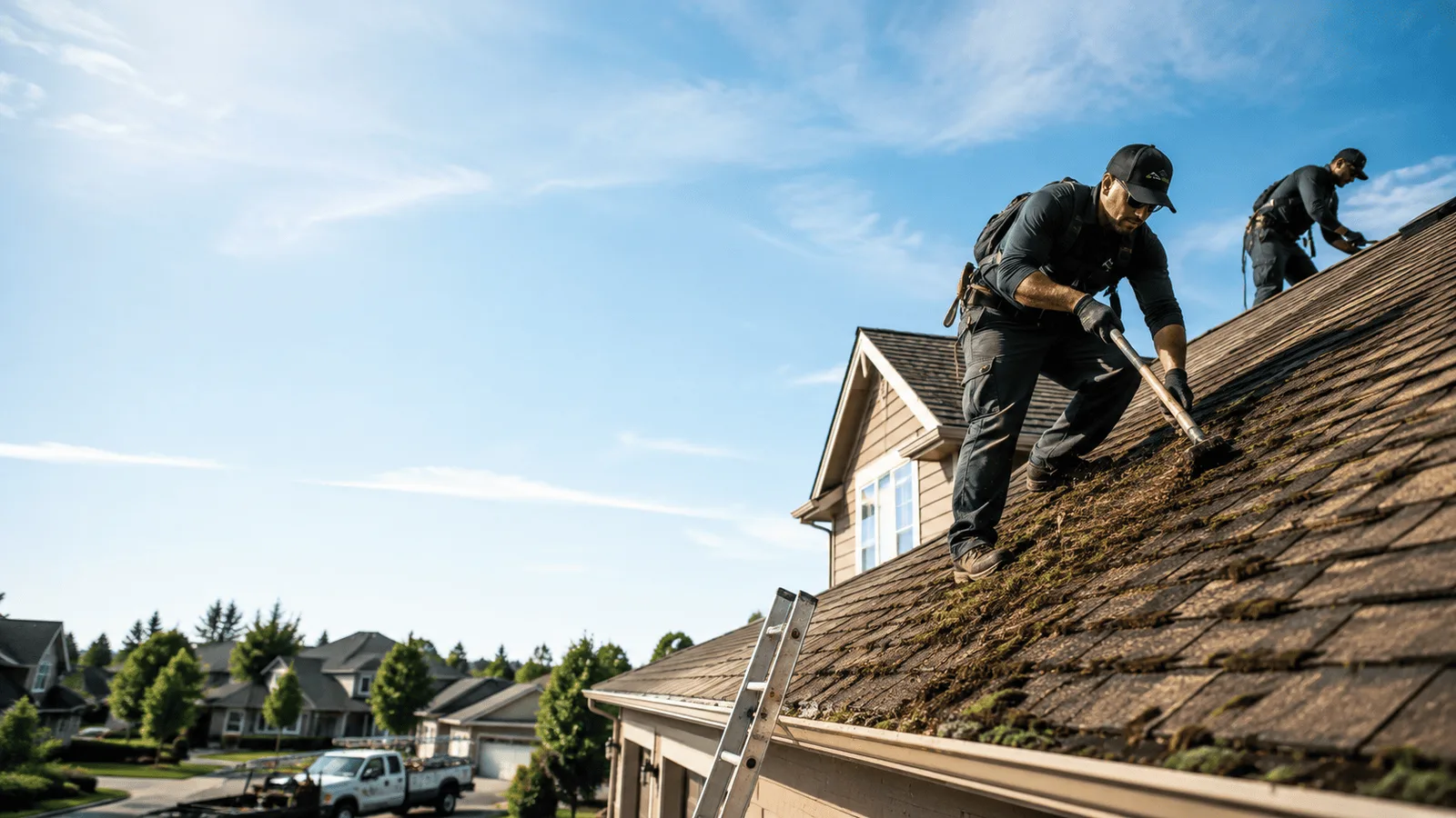 Roof Moss Removal in Wanblee, SD near me